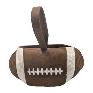 Dan Dee Plush Football Treat Basket Easter Halloween 13x7"